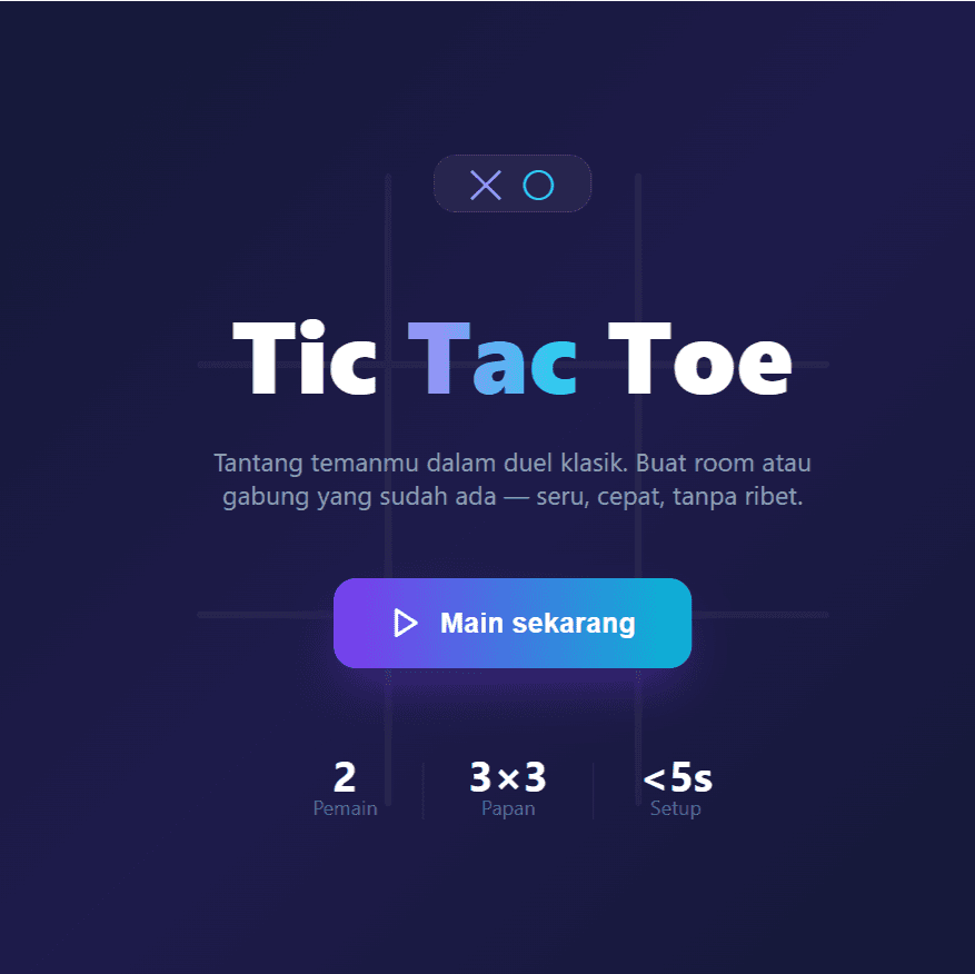 TIC TAC TOE Multiplayer Websocket + Automatic Recovery
